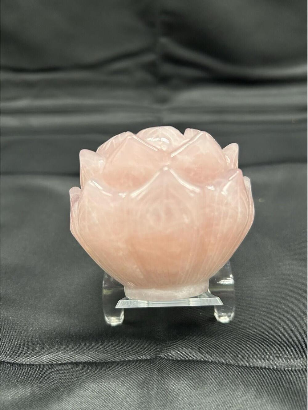 Pink Quartz Lotus - Picture 5 of 6